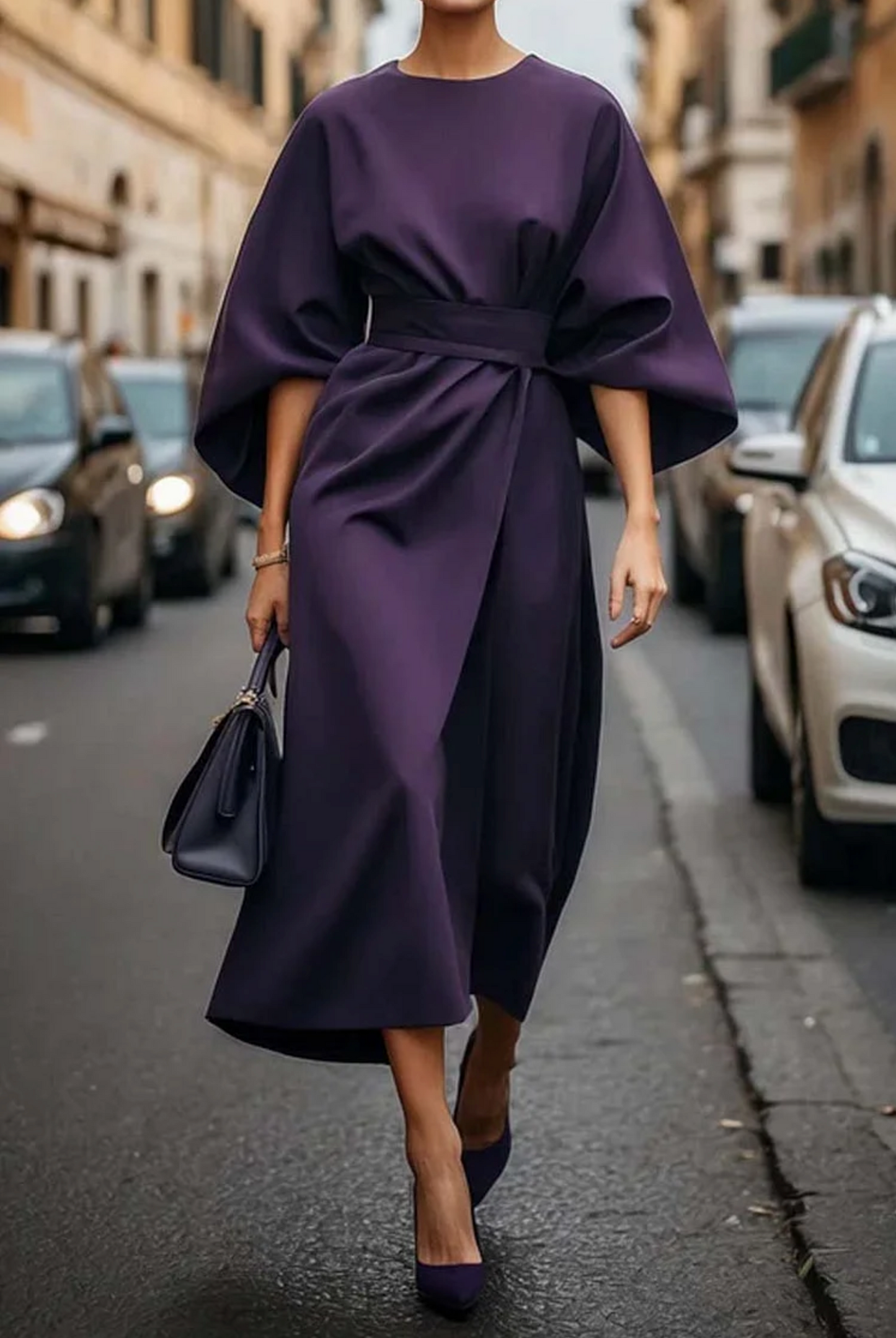 Juno | Women's Elegant Dress with Lantern Sleeves – Elegant