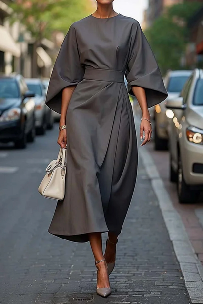 Juno | Women's Elegant Dress with Lantern Sleeves – Elegant