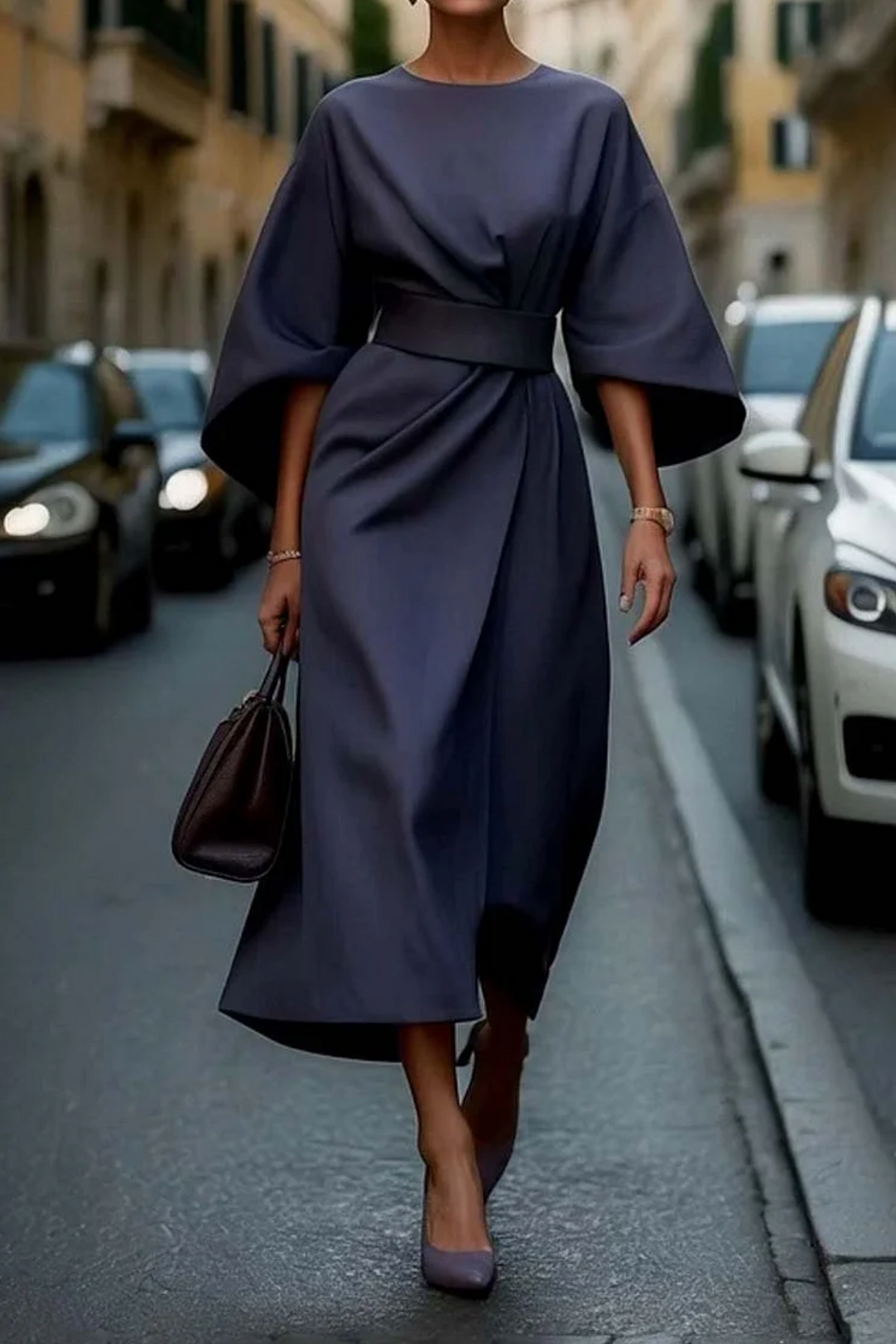 Juno | Women's Elegant Dress with Lantern Sleeves – Elegant
