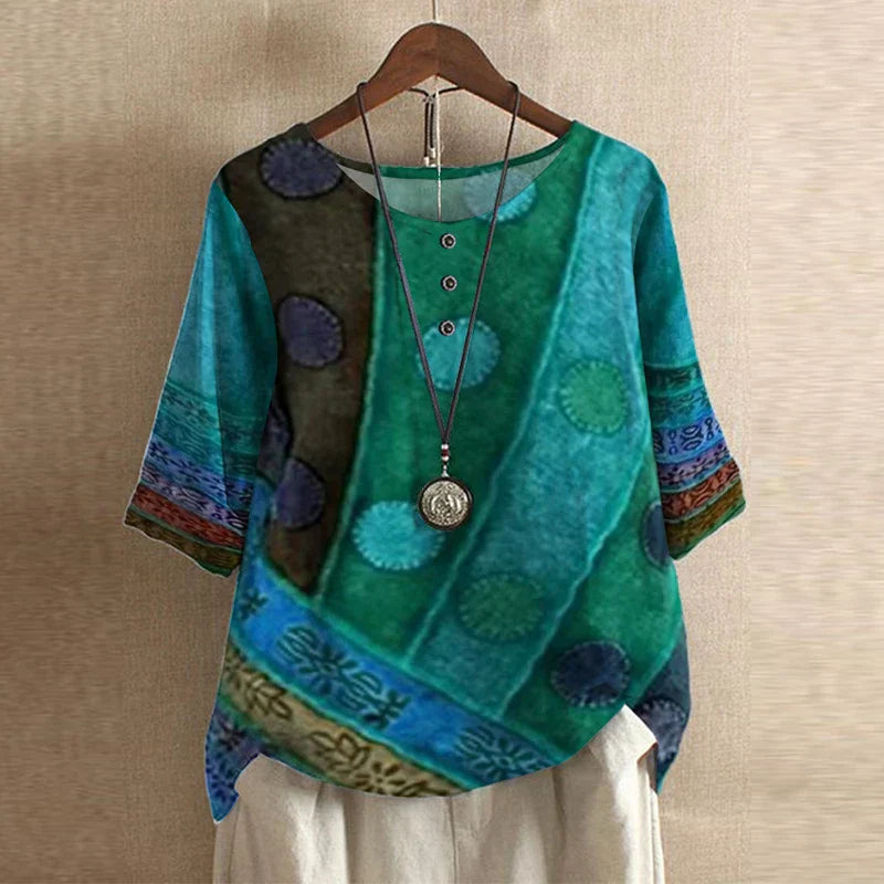 Laura | Women's Retro-Inspired Blouse – Retro, Casual