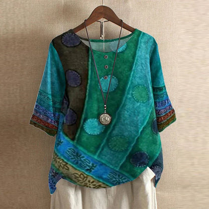 Laura | Women's Retro-Inspired Blouse – Retro, Casual