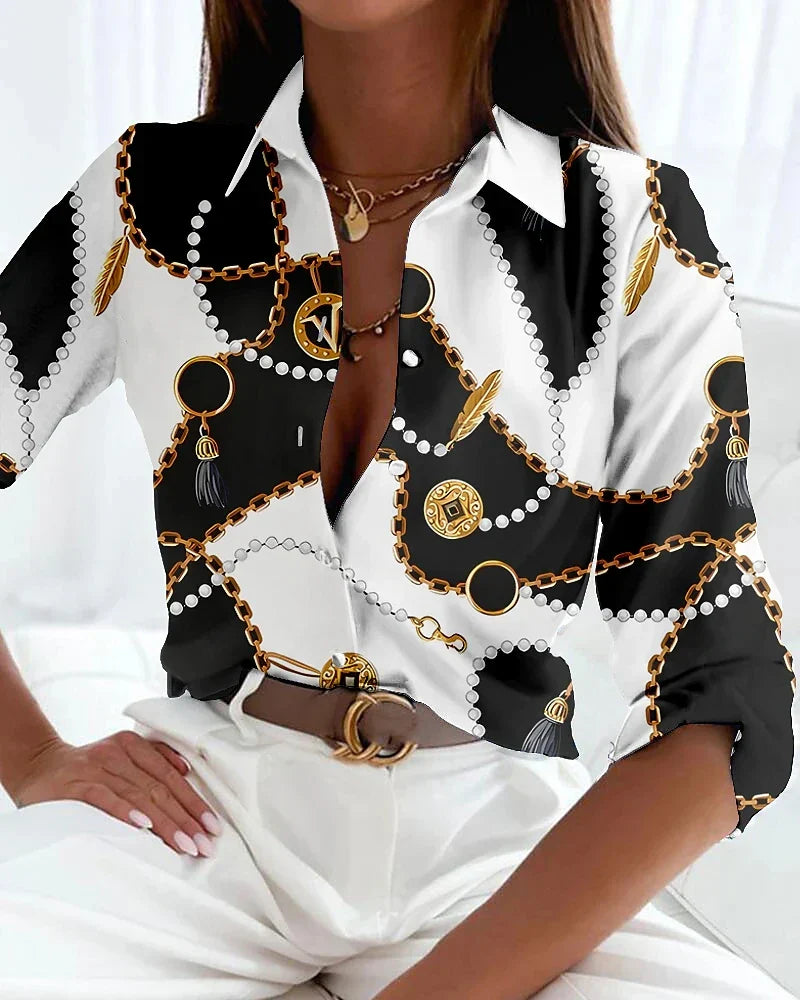 Rica | Women's Contemporary Printed Blouse – Casual