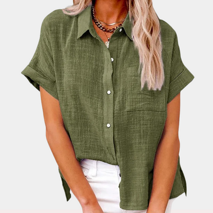 Judith | Women's Lightweight Shirt with Front Pocket – Classic