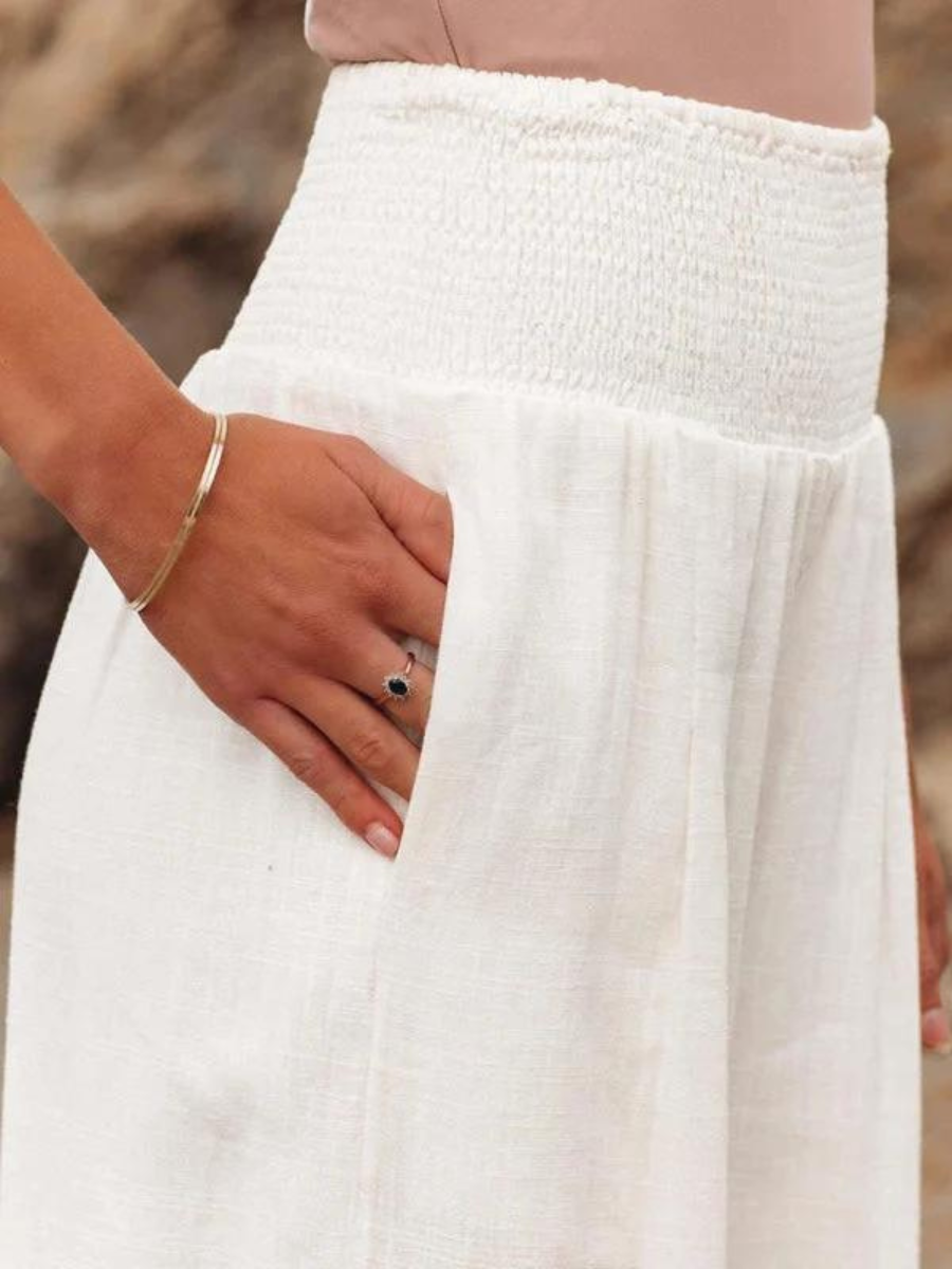 Jade | Women's Flowing Beach Pants with Wide Legs – Comfortable Fit