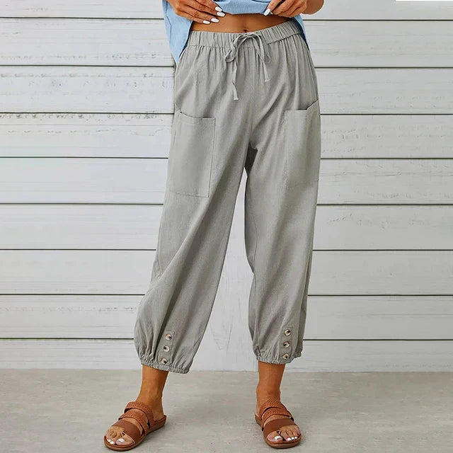 Brisa | Women's High Waist Relaxed Pants – Comfortable Fit