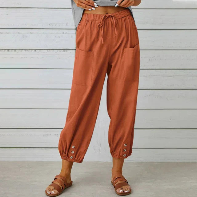 Brisa | Women's High Waist Relaxed Pants – Comfortable Fit