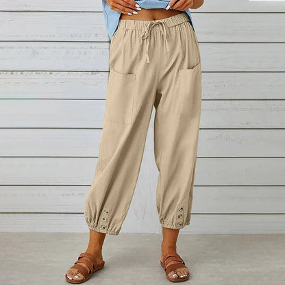 Brisa | Women's High Waist Relaxed Pants – Comfortable Fit