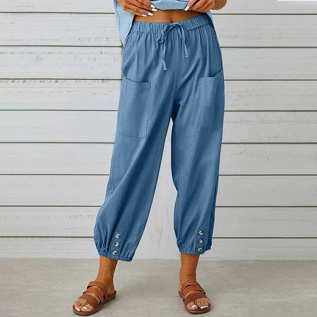 Brisa | Women's High Waist Relaxed Pants – Comfortable Fit