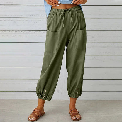 Brisa | Women's High Waist Relaxed Pants – Comfortable Fit