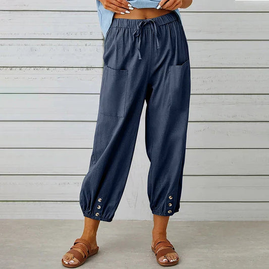 Brisa | Women's High Waist Relaxed Pants – Comfortable Fit