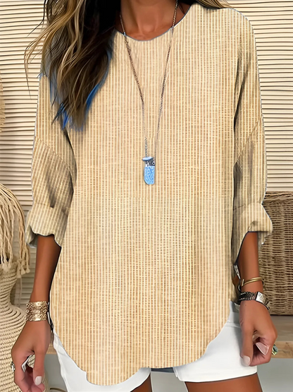 Bella | Women's Trendy Striped Blouse – Casual