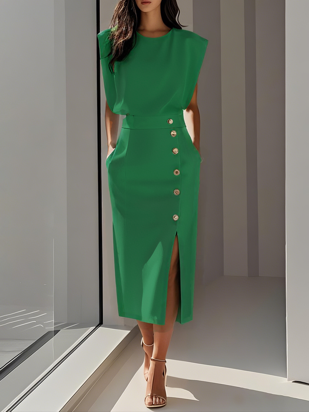 Beverly | Women's Effortless Charm Midi Dress