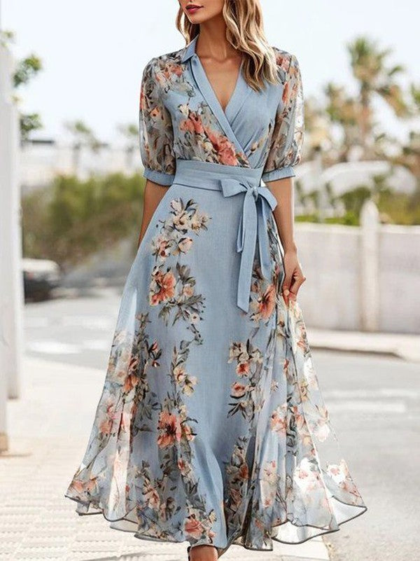 Lissie | Women's V-Neck Midi Dress – Midi, V-Neck