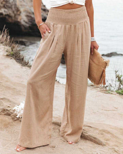 Jade | Women's Flowing Beach Pants with Wide Legs – Comfortable Fit
