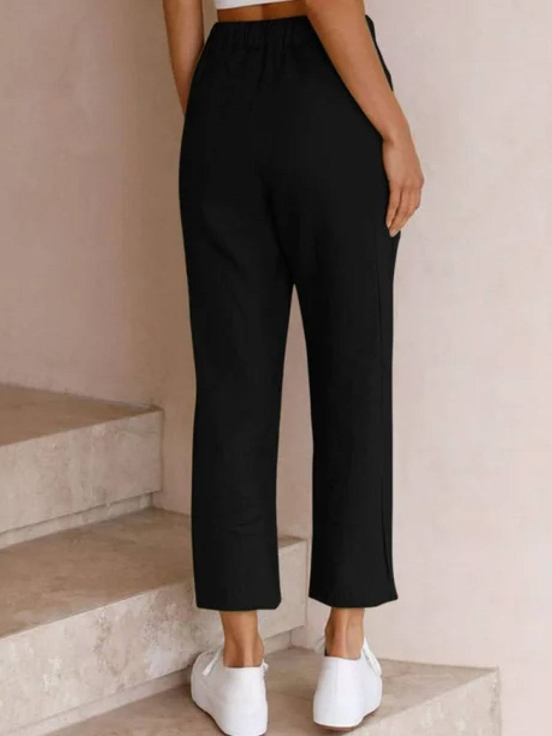 Gerlin | Women's Casual Drawstring Straight-Leg Casual Pants