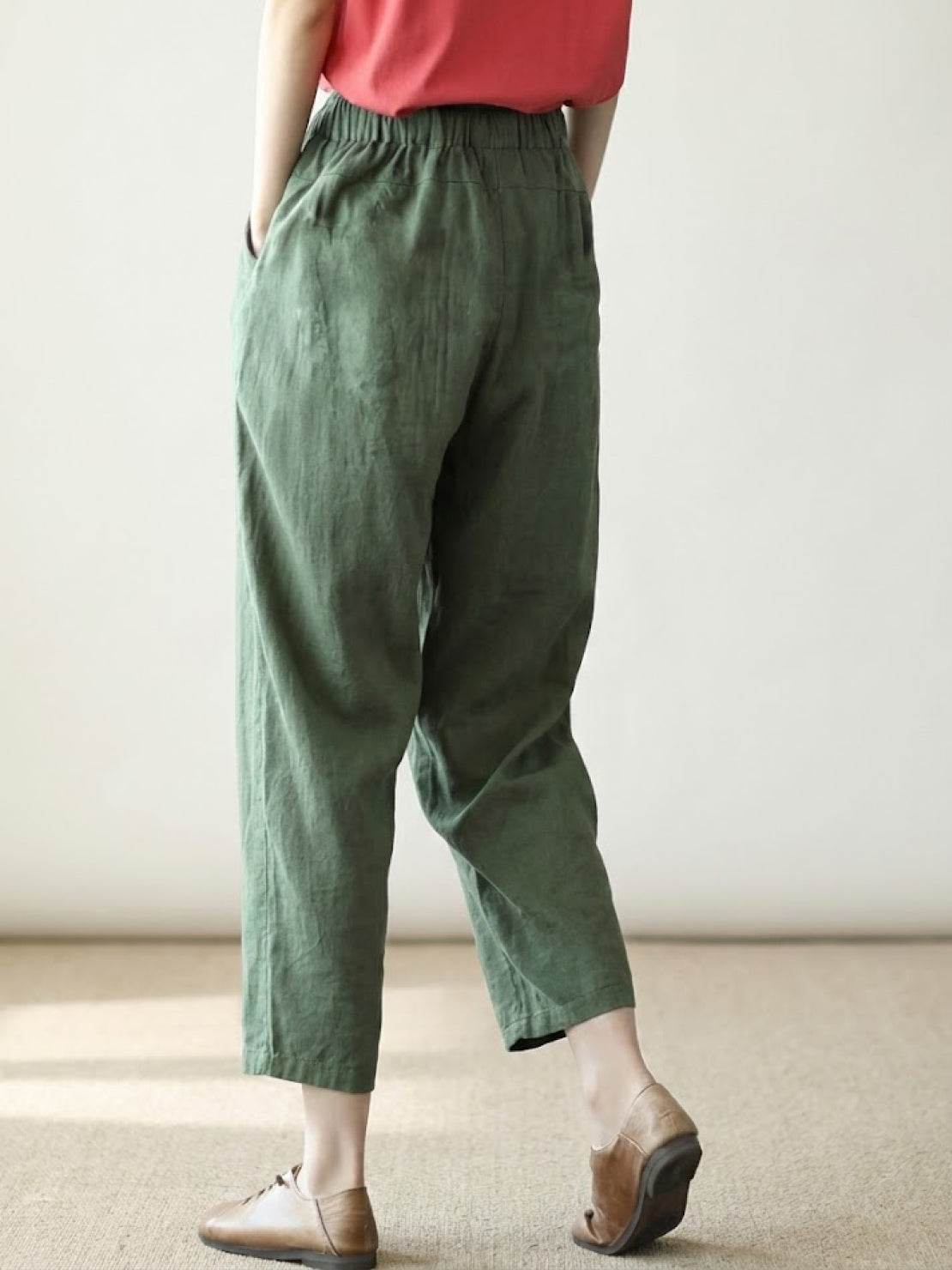 Gerlin | Women's Casual Drawstring Straight-Leg Casual Pants