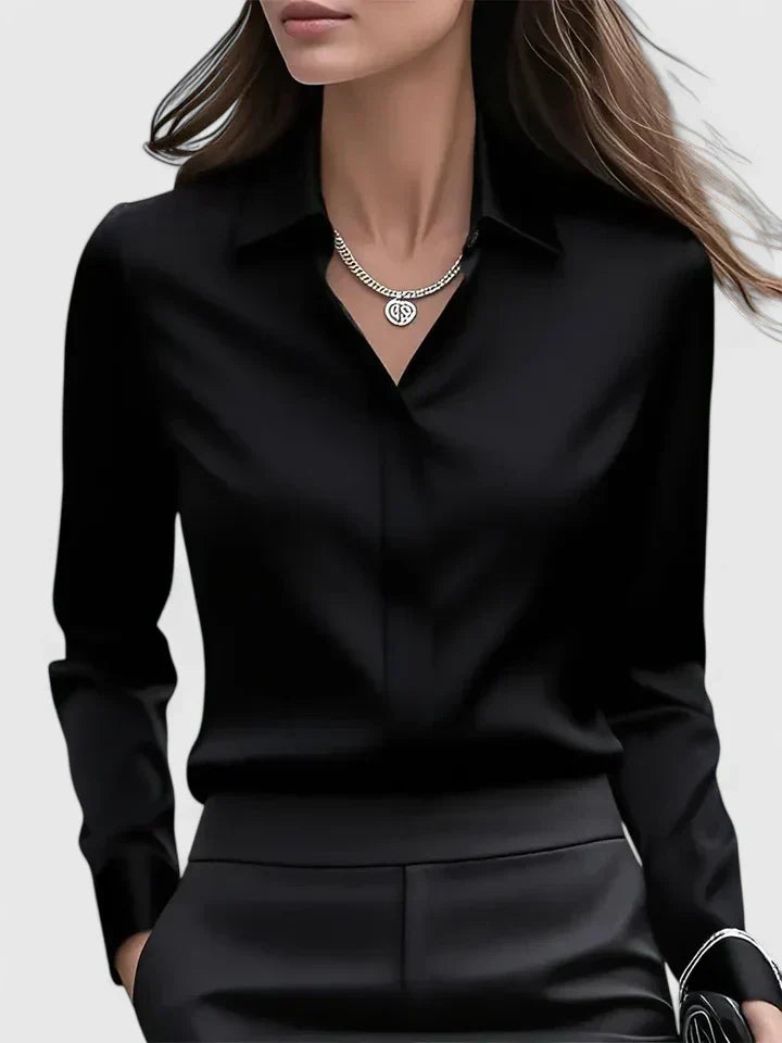 Janine | Women's Elegant Button Down Shirt with Concealed Placket – Elegant, Classic