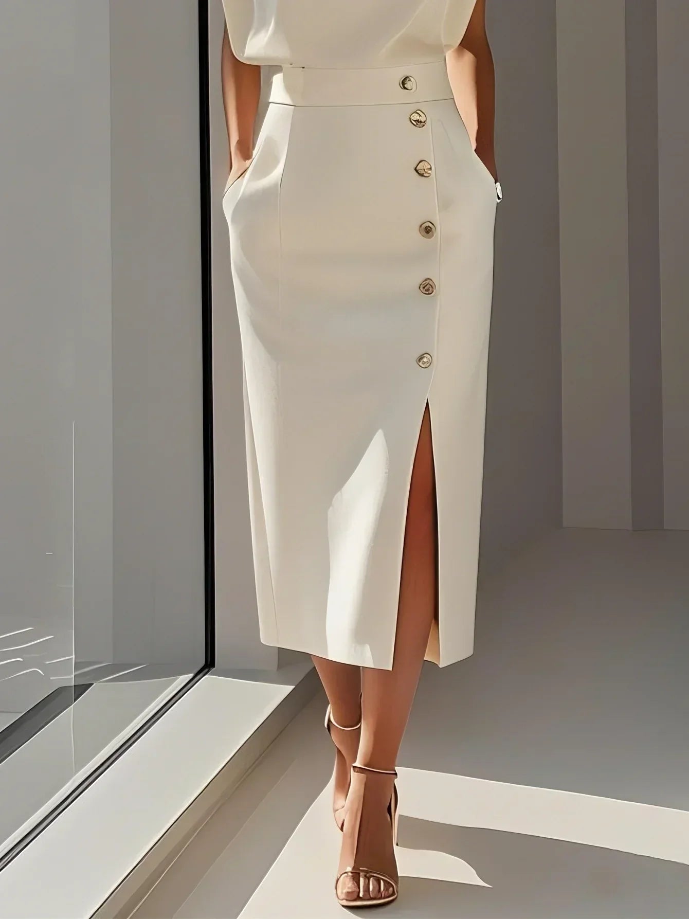 Beverly | Women's Effortless Charm Midi Dress