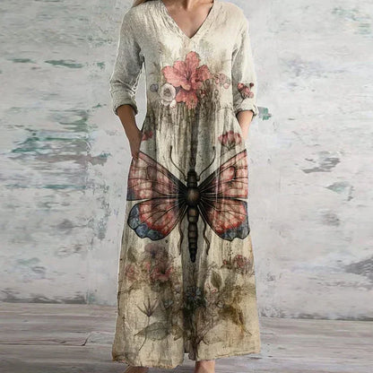 Vanessa | Women's Elegant Retro Maxi Dress – Maxi, Elegant