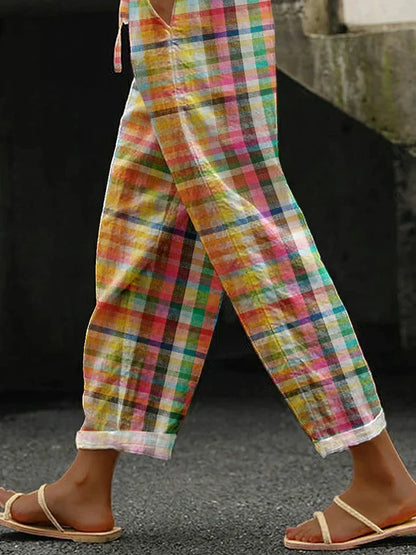 Jordan | Women's Comfortable Checkered Pants – Comfortable Fit