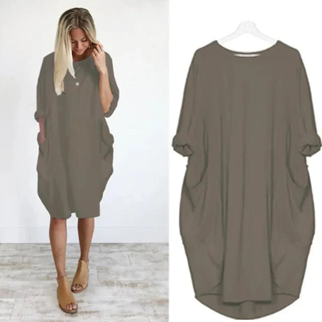 Kisses | Women's Elegant Pocket Dress – Elegant