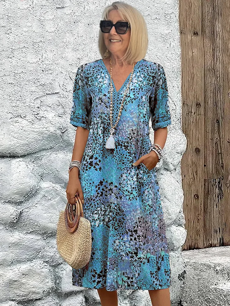 Eileen | Women's Colorful Midi Dress – Midi, Colorful