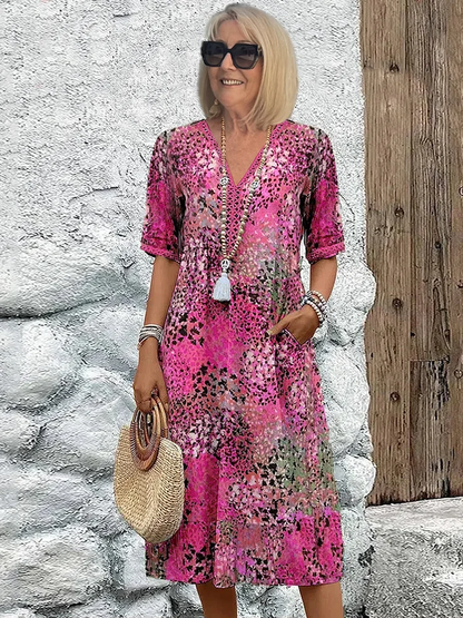Eileen | Women's Colorful Midi Dress – Midi, Colorful