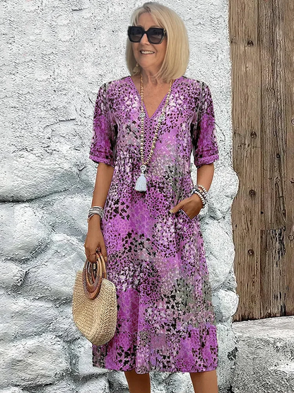 Eileen | Women's Colorful Midi Dress – Midi, Colorful