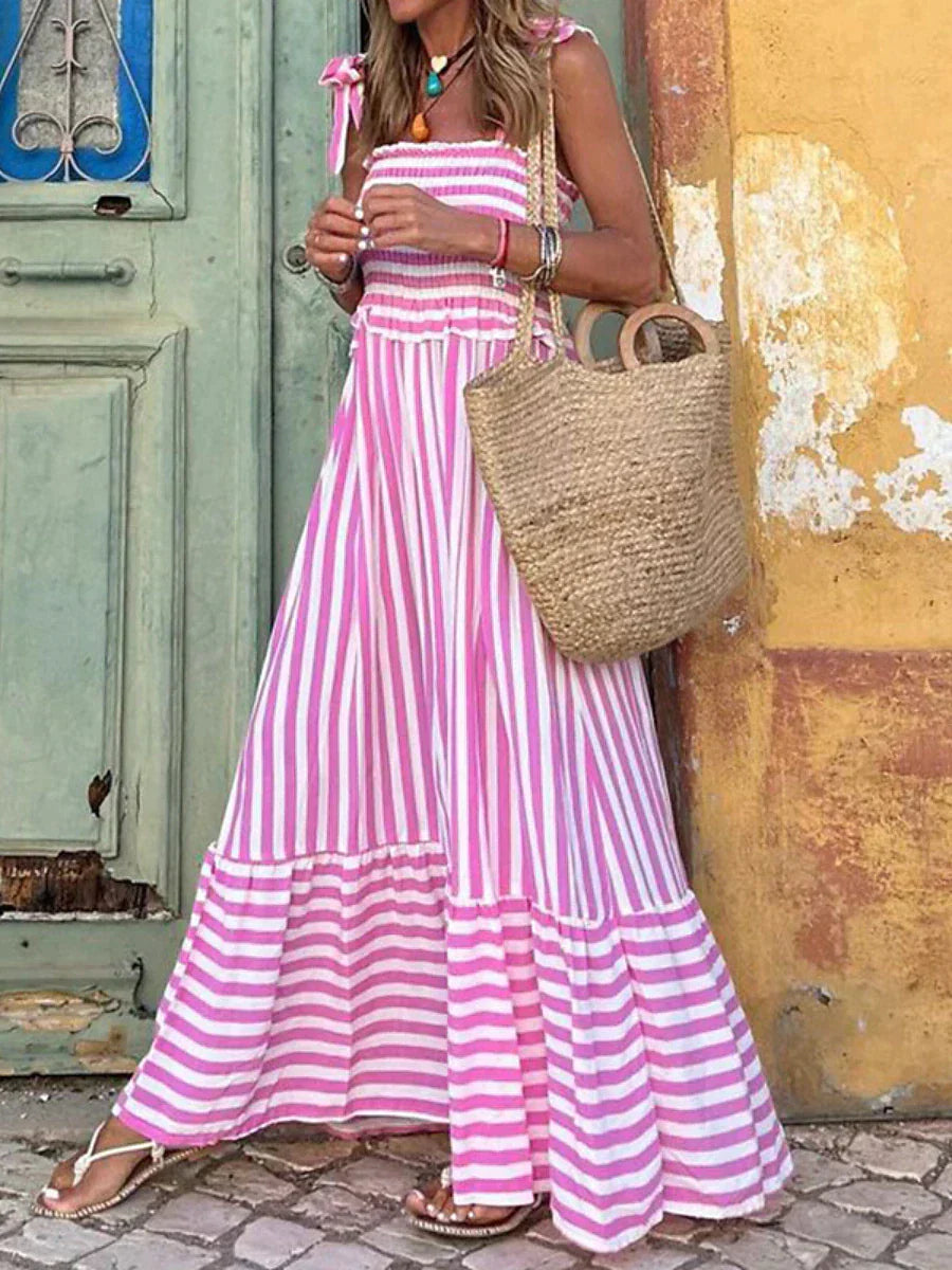 Aurora | Women's Elegant Striped Summer Dress