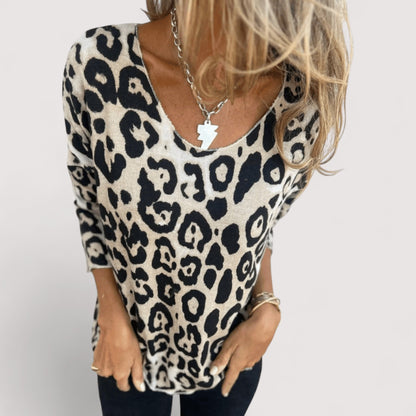 Tina | Women's Lightweight Leopard Print Top