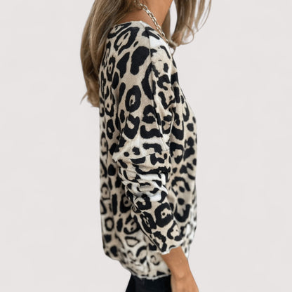 Tina | Women's Lightweight Leopard Print Top