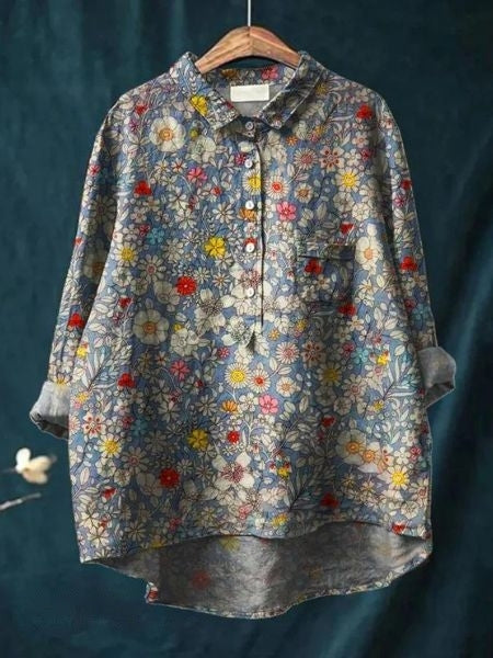 Alexa | Women's Floral Blouse – Floral Print, Casual