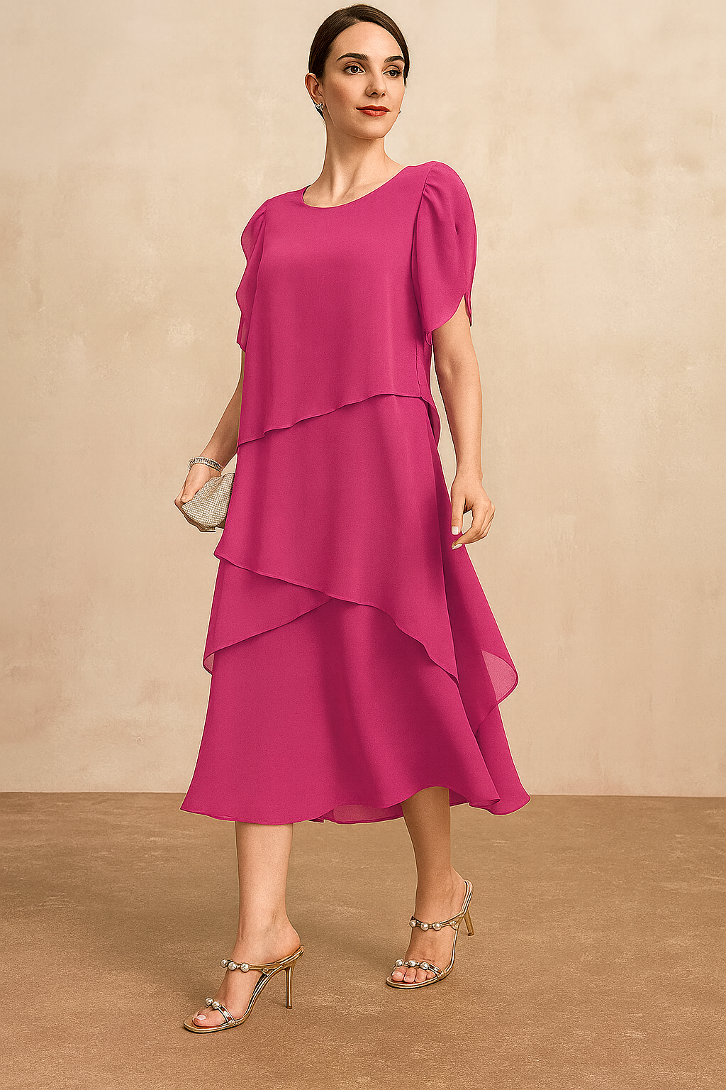 Connie | Women's Classic Chiffon Dress – Chiffon