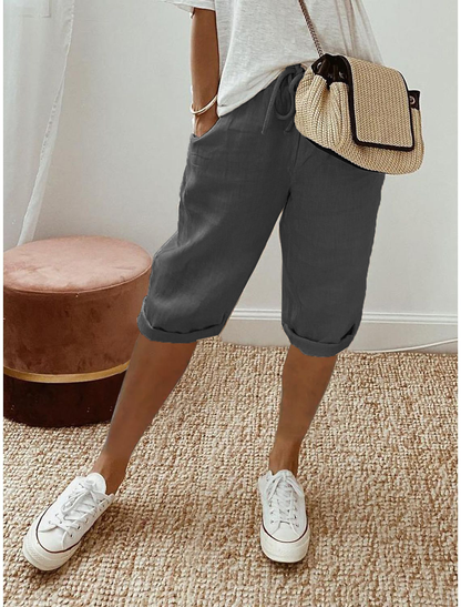 Brielle | Women's Relaxed Capri Pants – Comfortable Fit