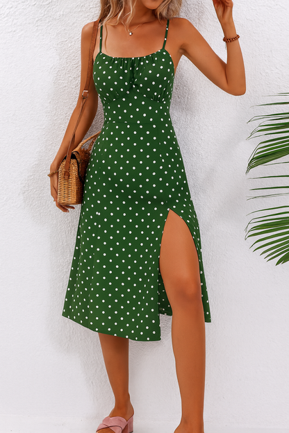 Selena | Women's Polkadot Midi Dress – Midi