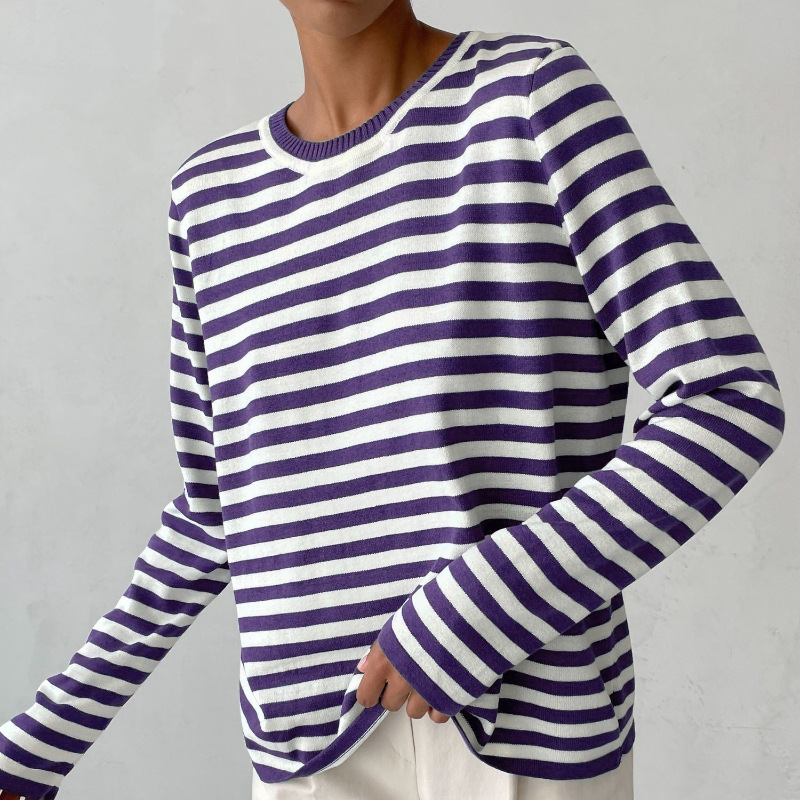 Sophie | Women's Elegant Striped Summer T-Shirt – Striped, Elegant