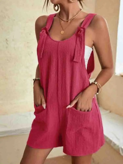 Solana | Women's Casual Romper Shorts with Pockets