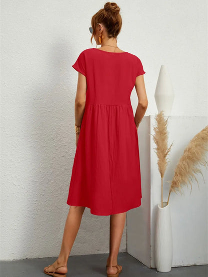 Elle | Women's Casual Pocket Dress – Casual