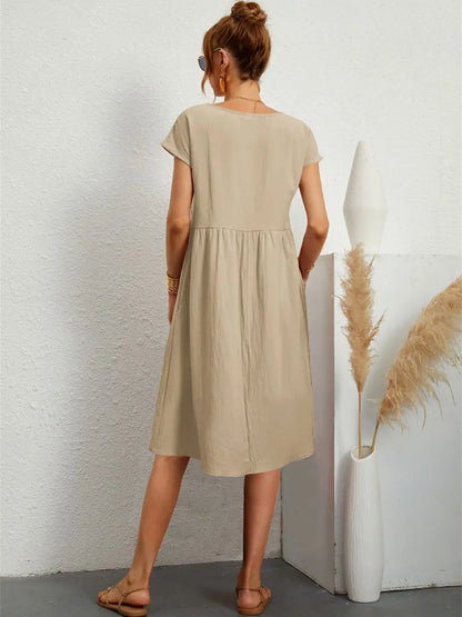 Elle | Women's Casual Pocket Dress – Casual