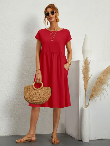 Elle | Women's Casual Pocket Dress – Casual