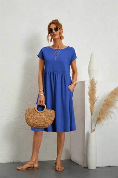 Elle | Women's Casual Pocket Dress – Casual