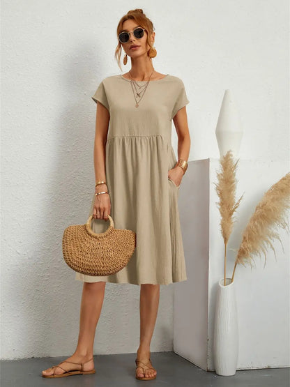 Elle | Women's Casual Pocket Dress – Casual