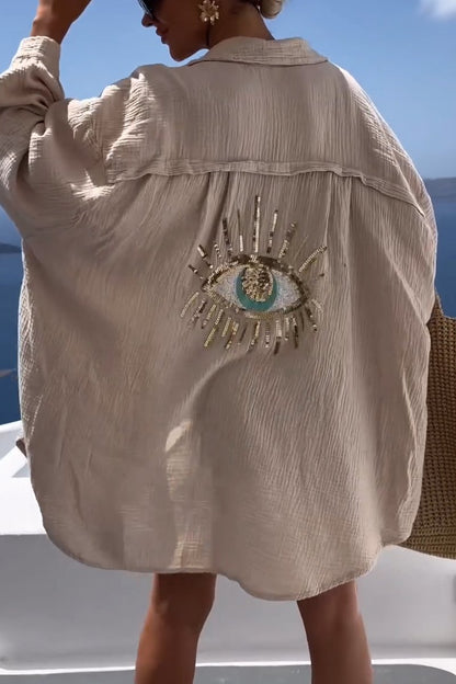 Kristi | Women's Oversized Elegant Chic Blouse – Elegant, Casual