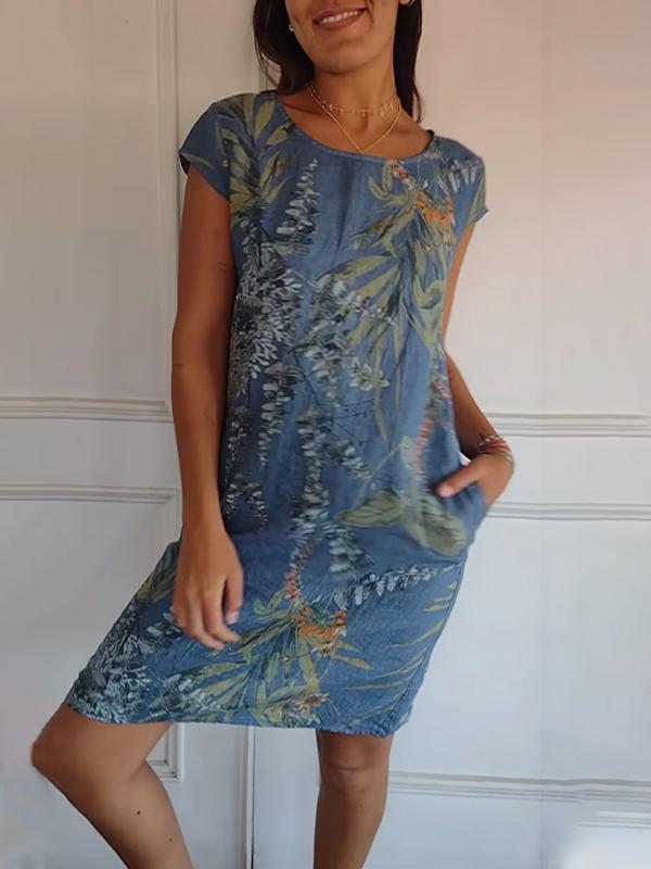 Renee | Women's Comfortable Dress with Round Neck