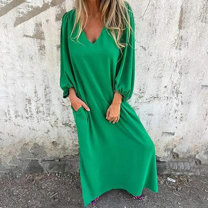 Michele | Women's Flowing Maxi Dress with Pockets – Maxi