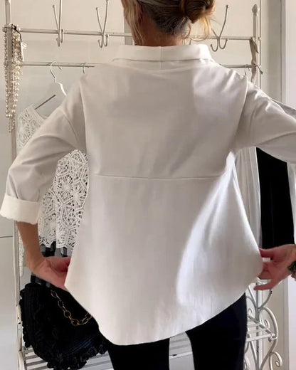 Kathy | Women's Bateau Neck 3/4 Sleeve Casual Top – Casual