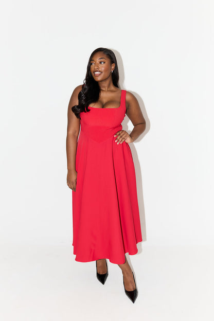 Joann | Women's Timeless Flowy Midi Dress – Midi, Flowy