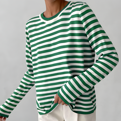 Sophie | Women's Elegant Striped Summer T-Shirt – Striped, Elegant