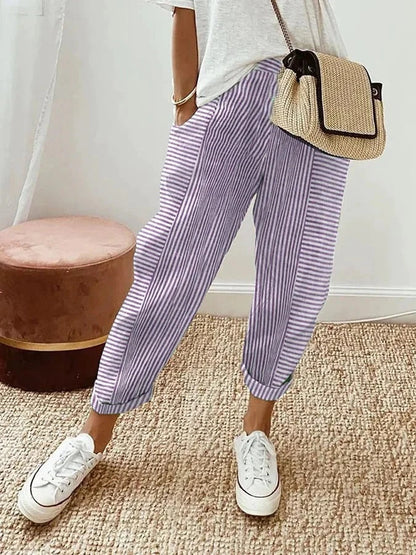 Monette | Women's Striped Pants – Striped, Comfortable Fit