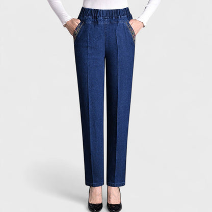Harper | Women's Stretch Jeans with Side Pockets and Elastic Waist